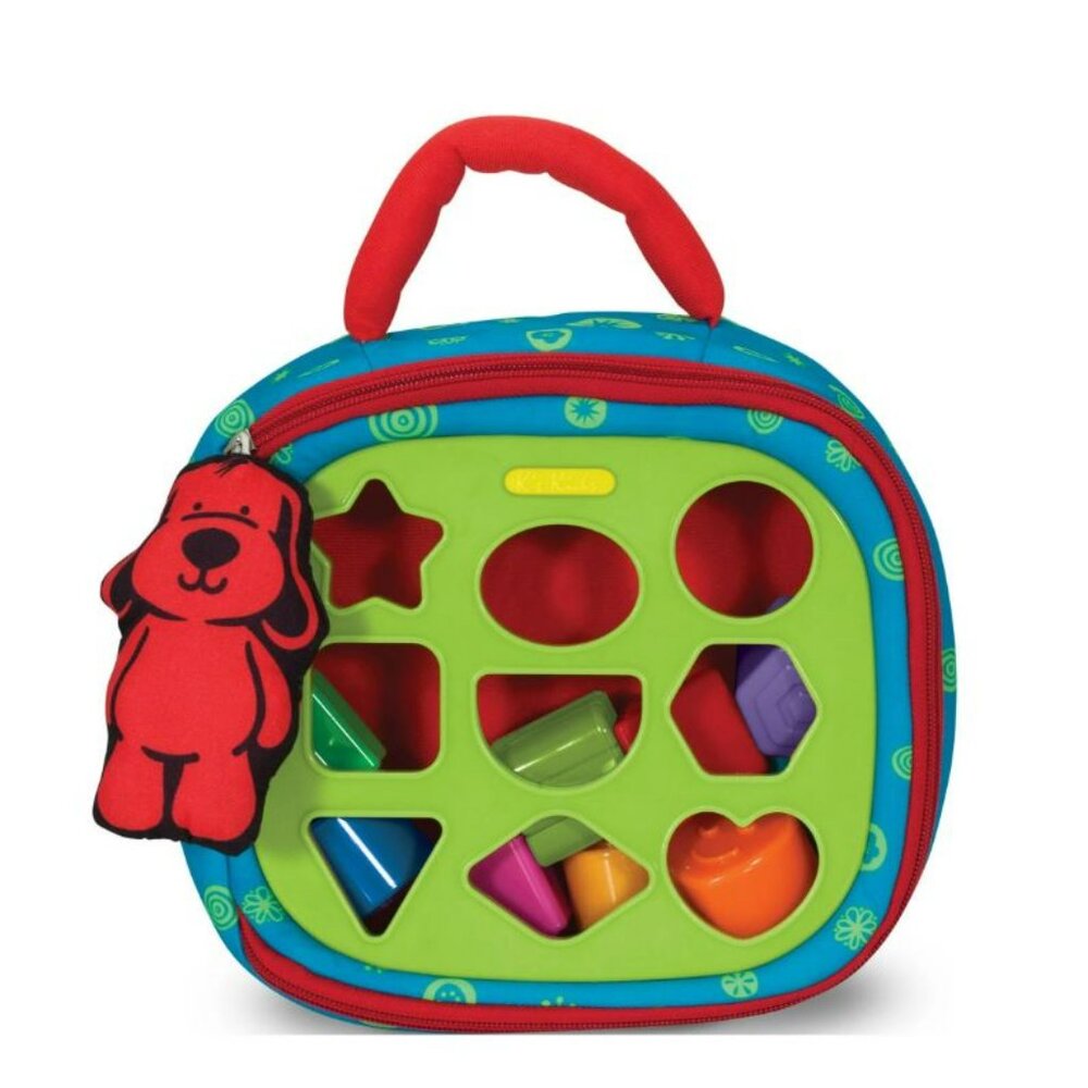 Melissa & Doug Take-Along Shape Sorter with Activity Bag and 9 Shape Blocks